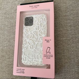 NWT Kate Spade iPhone 11 Pro Scribble Flora Case